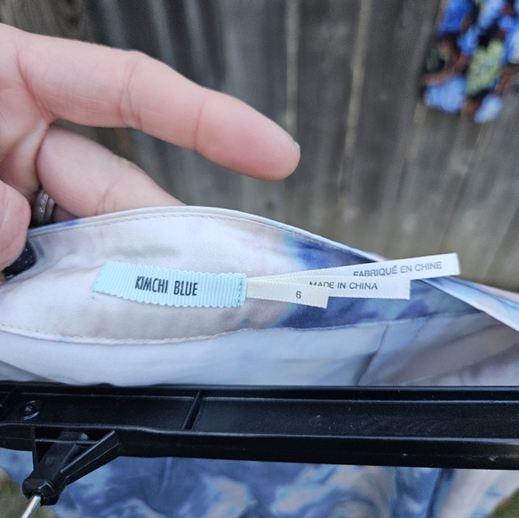 Kimchi Blue Hi Lo Skirt Asymmetrical mini and maxi sheer boho fairy size 6 - Picture 6 of 7